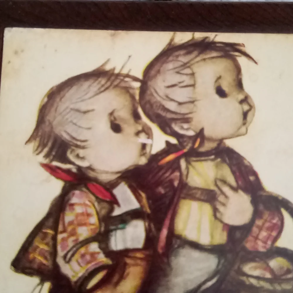 Hummel Vintage Children Wood Hanging Plaques (2)
